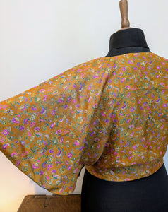 Reversible silk butterfly top