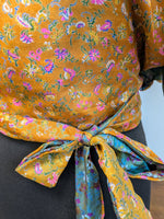 Load image into Gallery viewer, Reversible silk butterfly top
