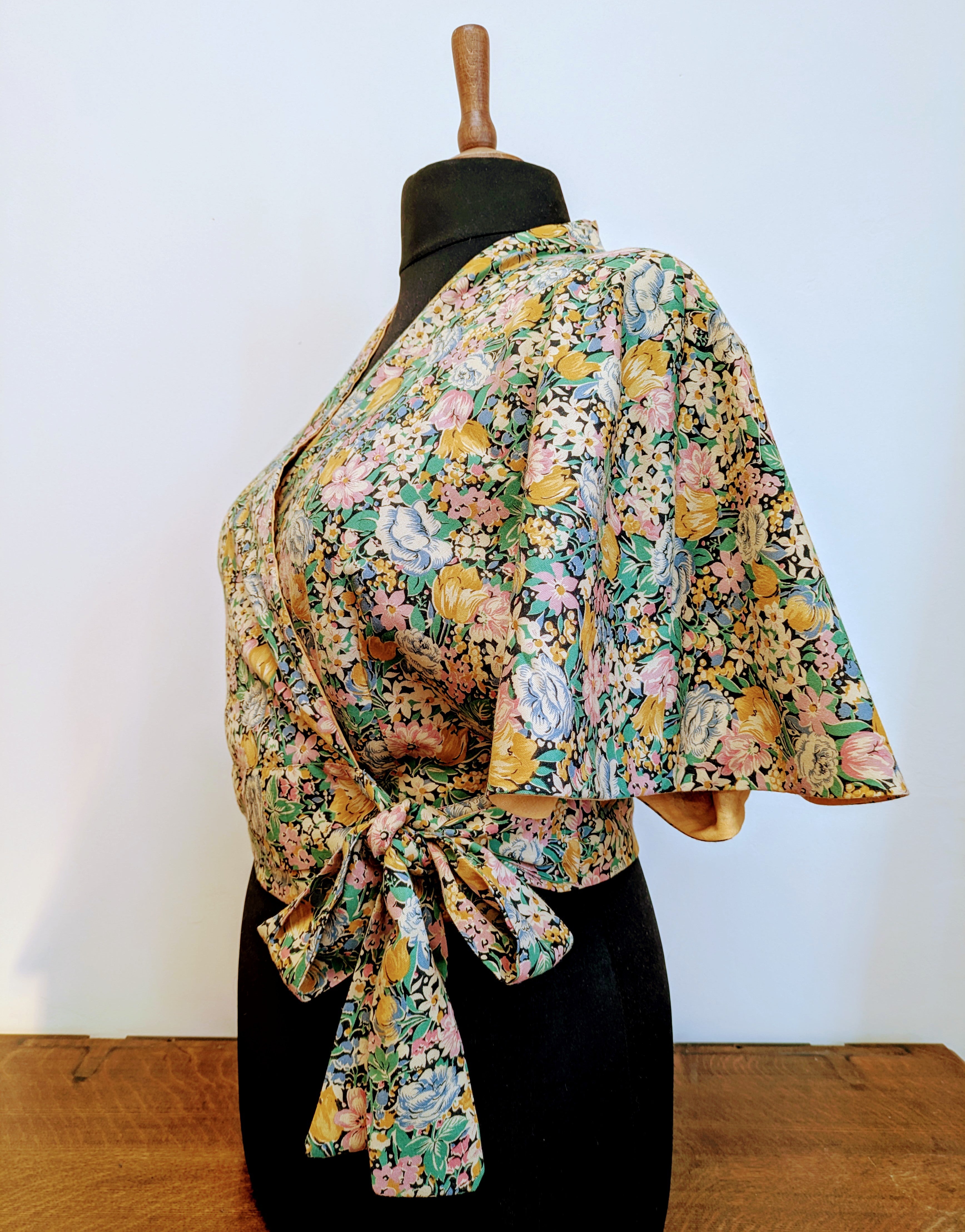 Summer floral wrap shawl