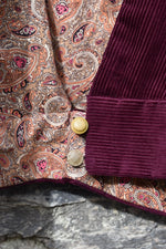 Load image into Gallery viewer, Plum and paisley cord
