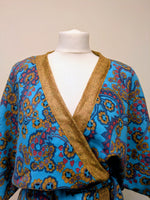 Load image into Gallery viewer, Vivid turquoise and gold
