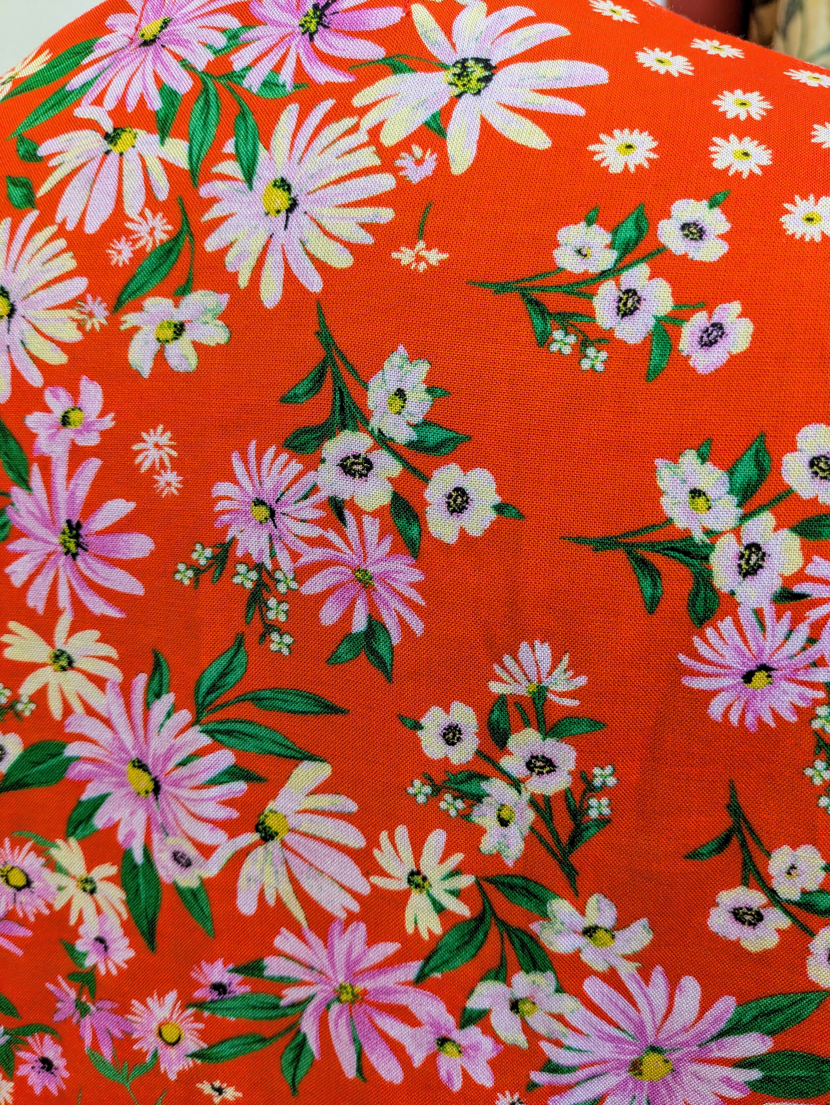 Red floral kimono shrug