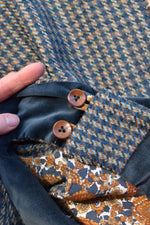 Load image into Gallery viewer, Teal houndstooth
