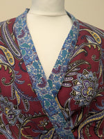 Load image into Gallery viewer, Burgundy paisley
