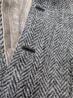 Load image into Gallery viewer, Black/grey Herringbone
