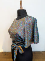 Load image into Gallery viewer, Reversible silk butterfly top
