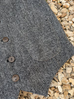 Load image into Gallery viewer, Black/grey Herringbone
