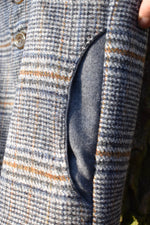 Load image into Gallery viewer, Grey and mustard check waistcoat
