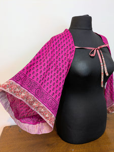 Cerise pink with black