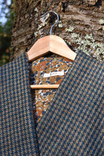 Load image into Gallery viewer, Teal houndstooth
