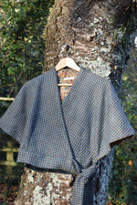 Load image into Gallery viewer, Teal houndstooth
