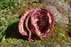 Linton tweed Rose pin brooch